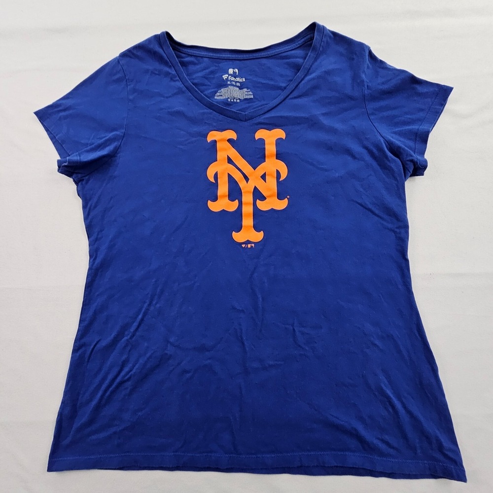 New York Mets Fanatics Blue Short Sleeve Cotton T-Shirt Men's XL